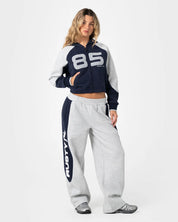 RUSTY HARVEST BALLOON TRACK PANT – GREY MARLE