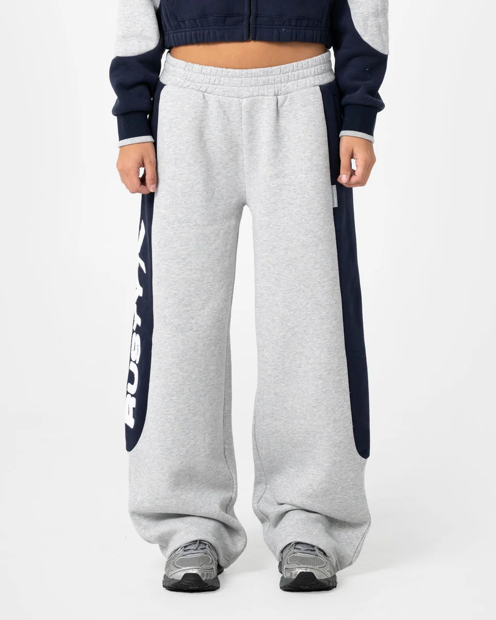 RUSTY HARVEST BALLOON TRACK PANT – GREY MARLE