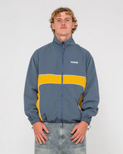 RUSTY HOCUS POCUS JACKET MENS ZIP UP JACKET STEEL BLUE