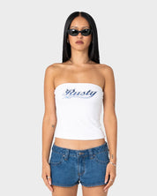 RUSTY HORNY DEVIL TUBE TOP – WHITE