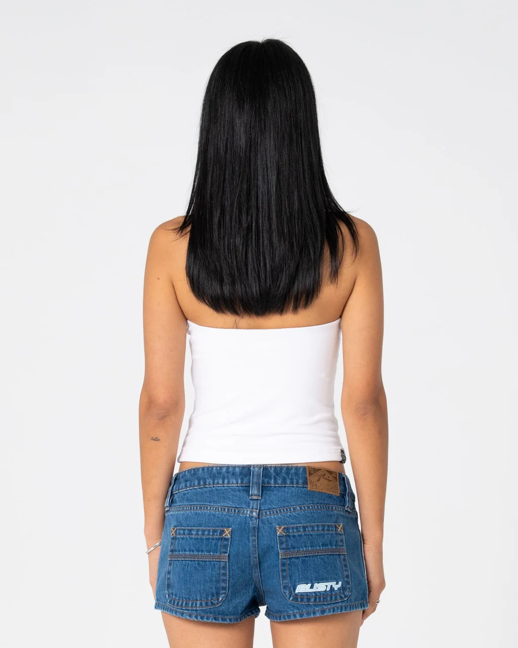 RUSTY HORNY DEVIL TUBE TOP – WHITE