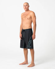 RUSTY HYDRO-SURGE 22" BOARDSHORT MENS PERFORMANCE SURF SHORT – BLACK