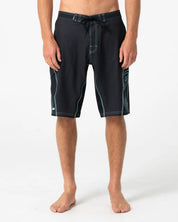 RUSTY HYDRO-SURGE 22" BOARDSHORT MENS PERFORMANCE SURF SHORT – BLACK