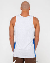 RUSTY HYPER GRAPHIC TANK – MENS SLEEVELESS COTTON SURF STREET SINGLET WHITE