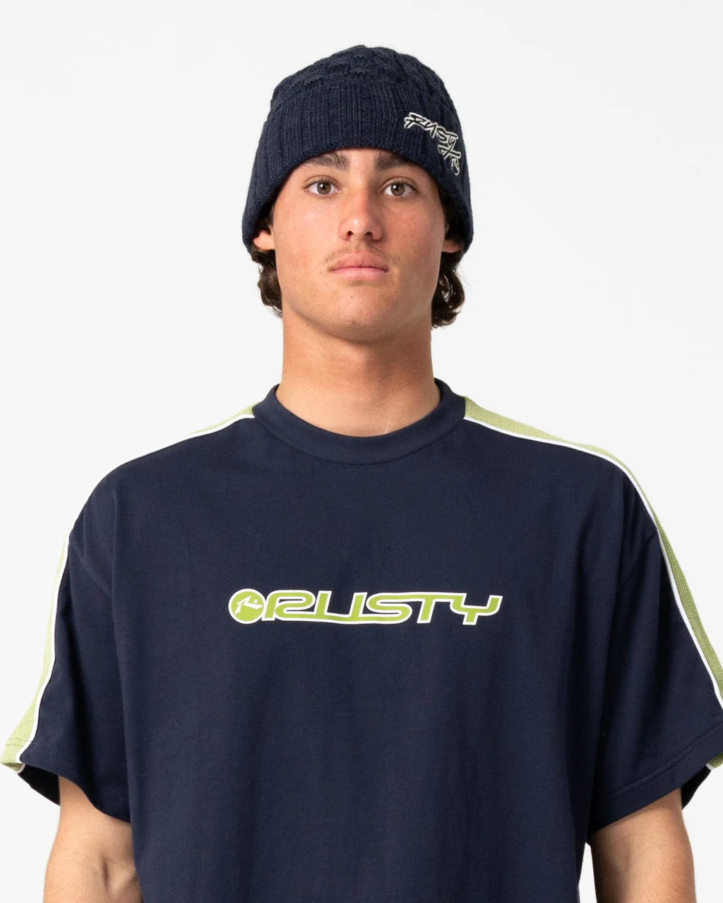 RUSTY ICE WAVE BEANIE – NAVY BLUE