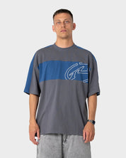 RUSTY KILL SWITCH GRAPHIC OVERSIZED TEE – STEEL