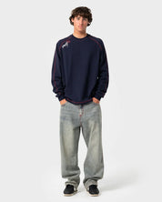 RUSTY KURUPT HEAVY LONG SLEEVE TEE – NAVY BLUE