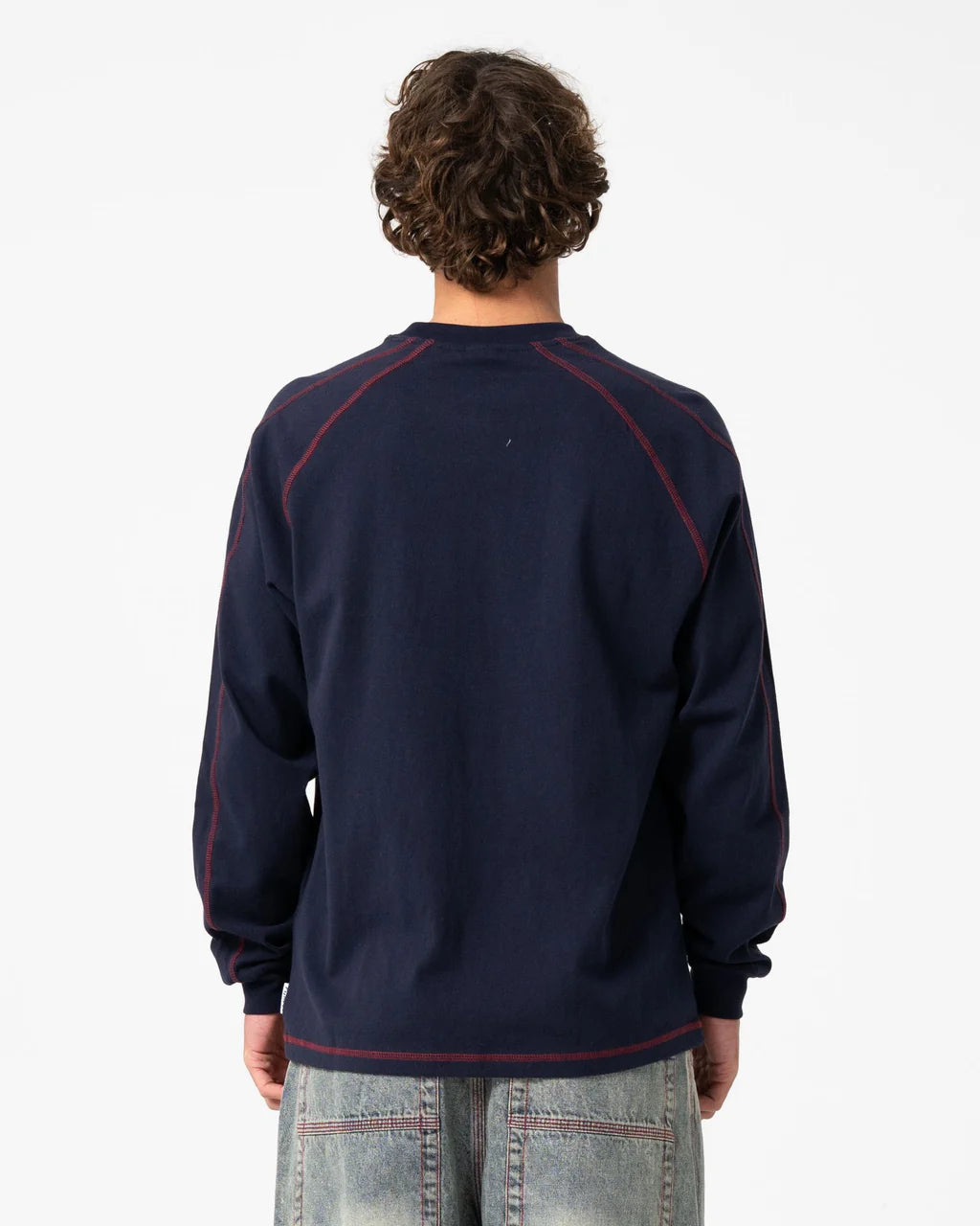 RUSTY KURUPT HEAVY LONG SLEEVE TEE – NAVY BLUE