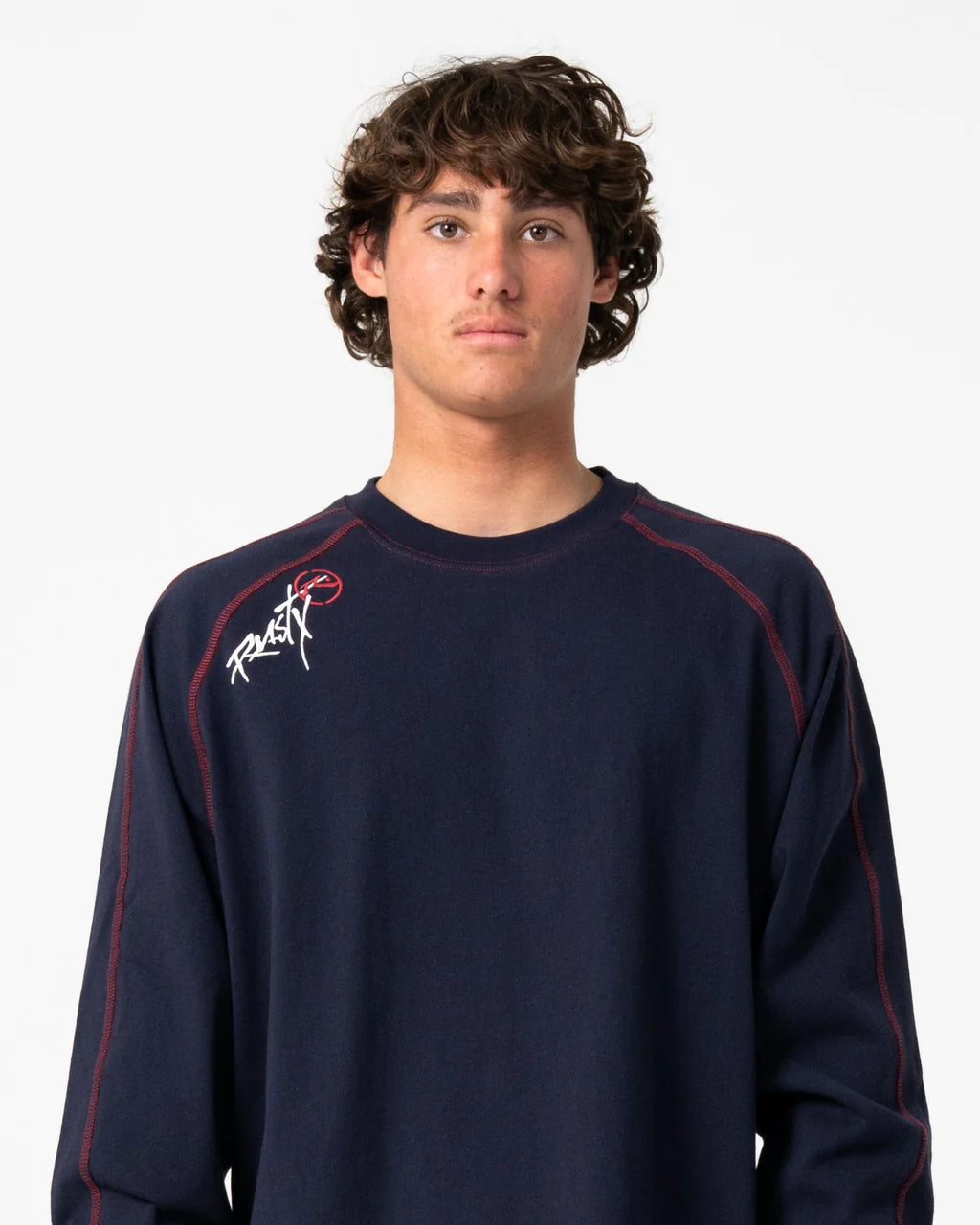 RUSTY KURUPT HEAVY LONG SLEEVE TEE – NAVY BLUE