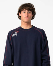RUSTY KURUPT HEAVY LONG SLEEVE TEE – NAVY BLUE