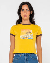 LA CABANA CONTRAST RINGER MINI TEE