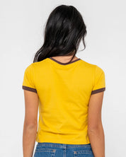 LA CABANA CONTRAST RINGER MINI TEE