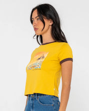 LA CABANA CONTRAST RINGER MINI TEE
