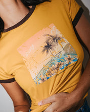 LA CABANA CONTRAST RINGER MINI TEE