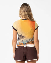 RUSTY LA CABANA MESH BABY TEE