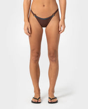 RUSTY LA CABANA RING MIDI BIKINI BOTTOM