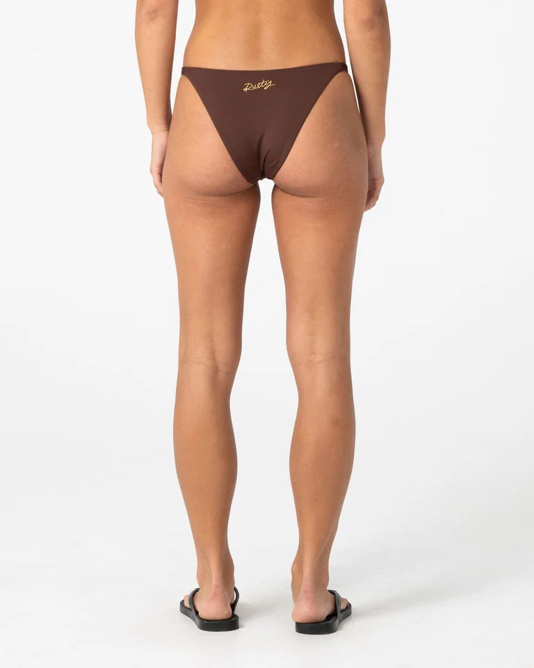 RUSTY LA CABANA RING MIDI BIKINI BOTTOM