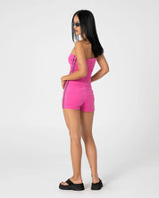 RUSTY LAMAR TOWELLING BOOTY SHORT – FUCHSIA PINK