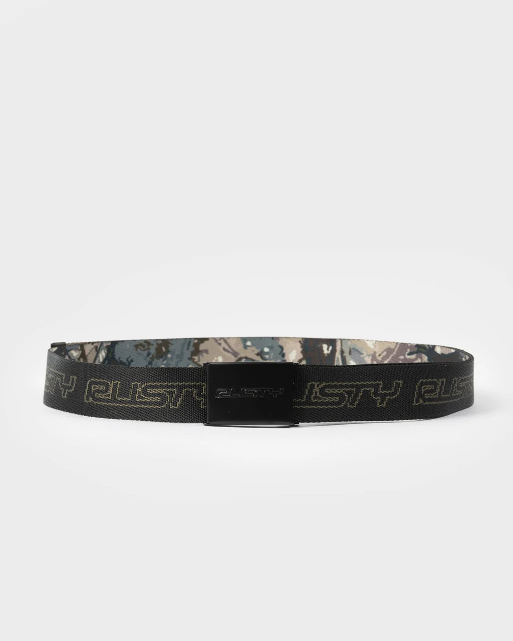 RUSTY LATITUDE REVERSIBLE WEBBING BELT – BLACK