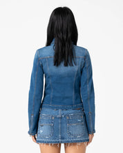 RUSTY LIZZIE-SCOTCH DENIM FITTED JACKET – BLASTED MIDDY BLUE
