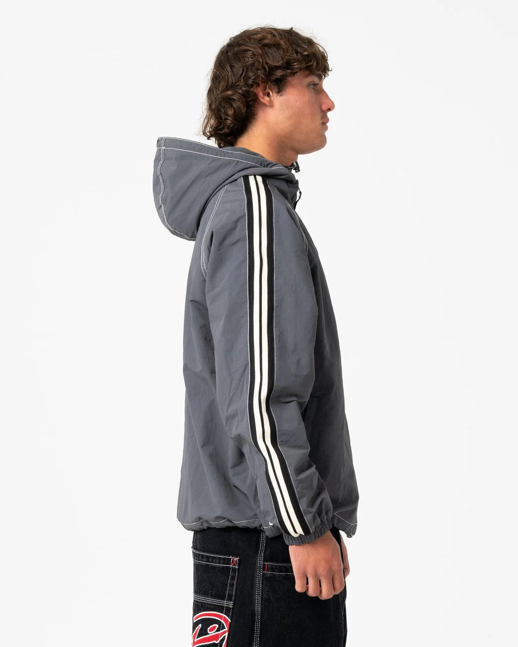RUSTY LOCK OUT HOODED JACKET – STEEL BLUE