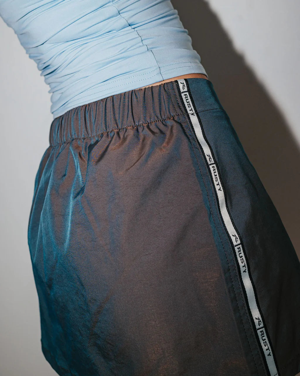 RUSTY LOMBARDI LOW RISE MINI SKIRT – WOMENS DENIM Y2K STYLE MINI SKIRT BLACK