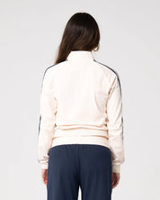 RUSTY MANEATER FITTED ZIP THROUGH TRACK JACKET – EGRET