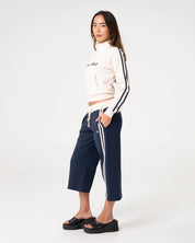 RUSTY MANEATER FITTED ZIP THROUGH TRACK JACKET – EGRET