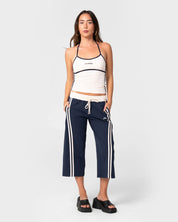 RUSTY MANEATER LOW RISE CAPRI TRACK PANT – NAVY BLUE