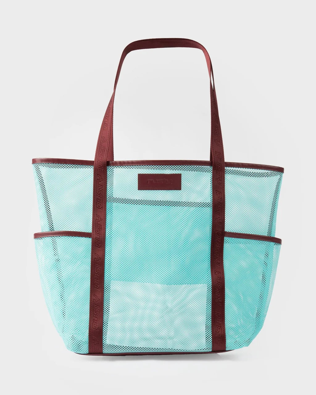 RUSTY MESHELLE TOTE BAG – BURGUNDY
