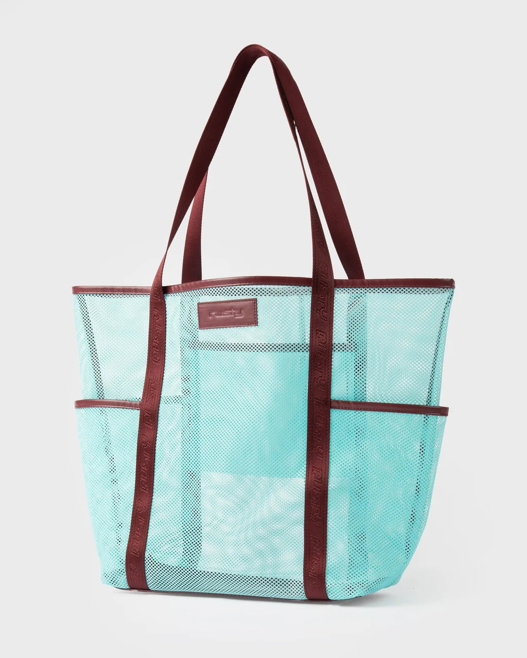 RUSTY MESHELLE TOTE BAG – BURGUNDY