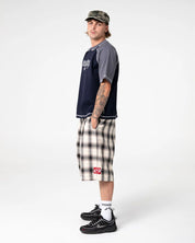RUSTY MISTA CHECKYA BAGGY SHORT – PINECONE