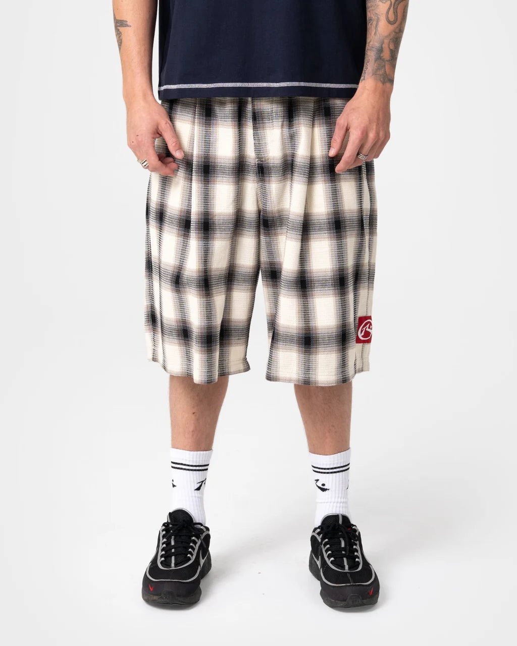 RUSTY MISTA CHECKYA BAGGY SHORT – PINECONE