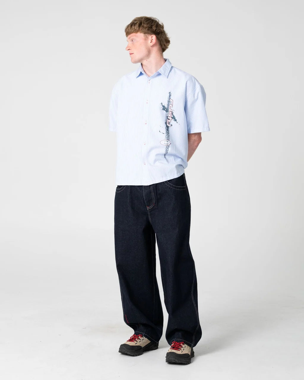 RUSTY MORNING GLORY GRAPHIC SHIRT – SKY BLUE