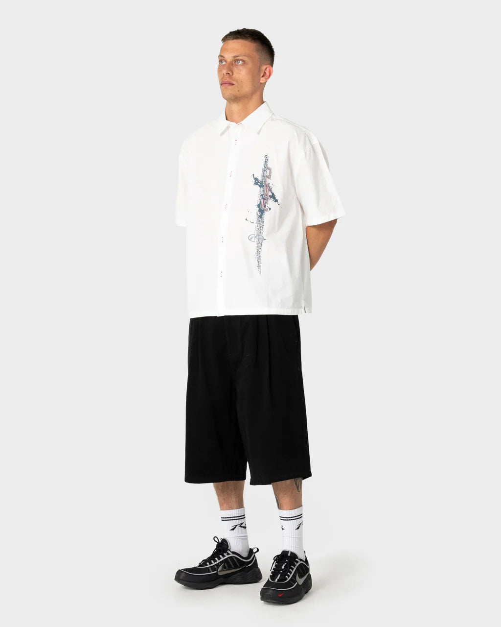 RUSTY MORNING GLORY GRAPHIC SHIRT – WHITE