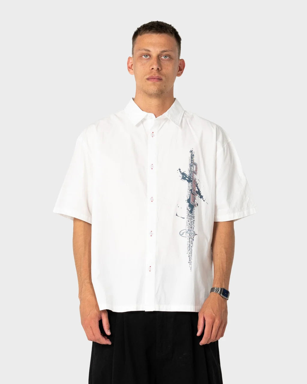 RUSTY MORNING GLORY GRAPHIC SHIRT – WHITE