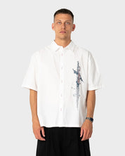 RUSTY MORNING GLORY GRAPHIC SHIRT – WHITE