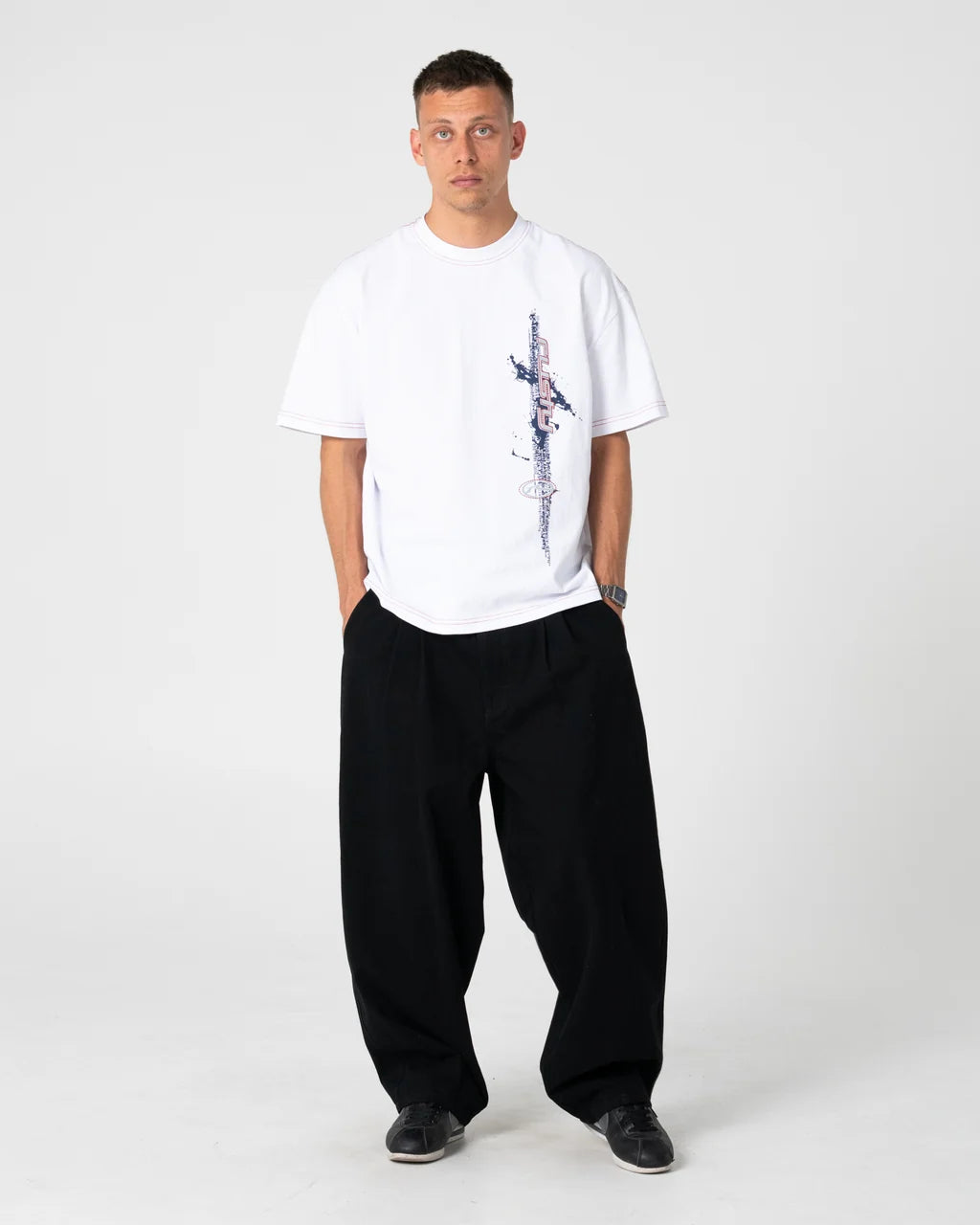 RUSTY MORNING GLORY GRAPHIC TEE – WHITE