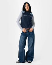 RUSTY MR COOL POLAR FLEECE VEST – ATLANTIC BLUE