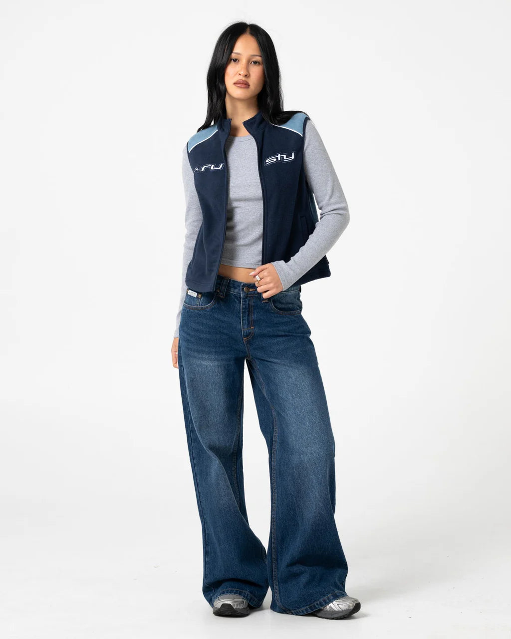 RUSTY MR COOL POLAR FLEECE VEST – ATLANTIC BLUE