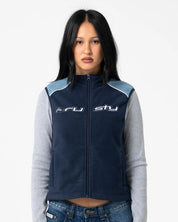 RUSTY MR COOL POLAR FLEECE VEST – ATLANTIC BLUE