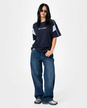 RUSTY NEW BREAK 220 OVERSIZED TEE – NAVY BLUE