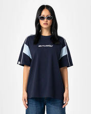 RUSTY NEW BREAK 220 OVERSIZED TEE – NAVY BLUE