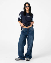 RUSTY NEW BREAK 220 OVERSIZED TEE – NAVY BLUE