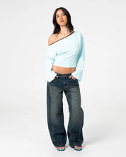 RUSTY PAMMY PANELLED LEG JEAN – WOMENS – DARK N DIRTY