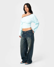 RUSTY PAMMY PANELLED LEG JEAN – WOMENS – DARK N DIRTY