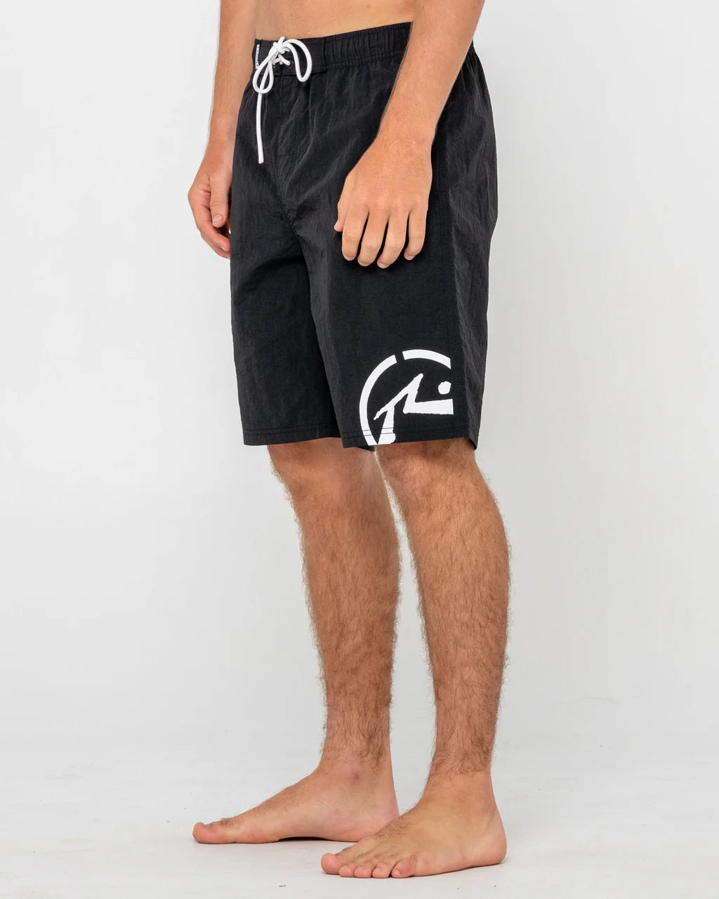 RUSTY PEEK SHOW 21" BOARDSHORT – MENS PERFORMANCE SURF SHORT QUICK DRY BLACK