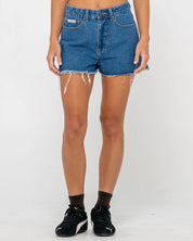 PENNY KICK FLARE DENIM SHORT
