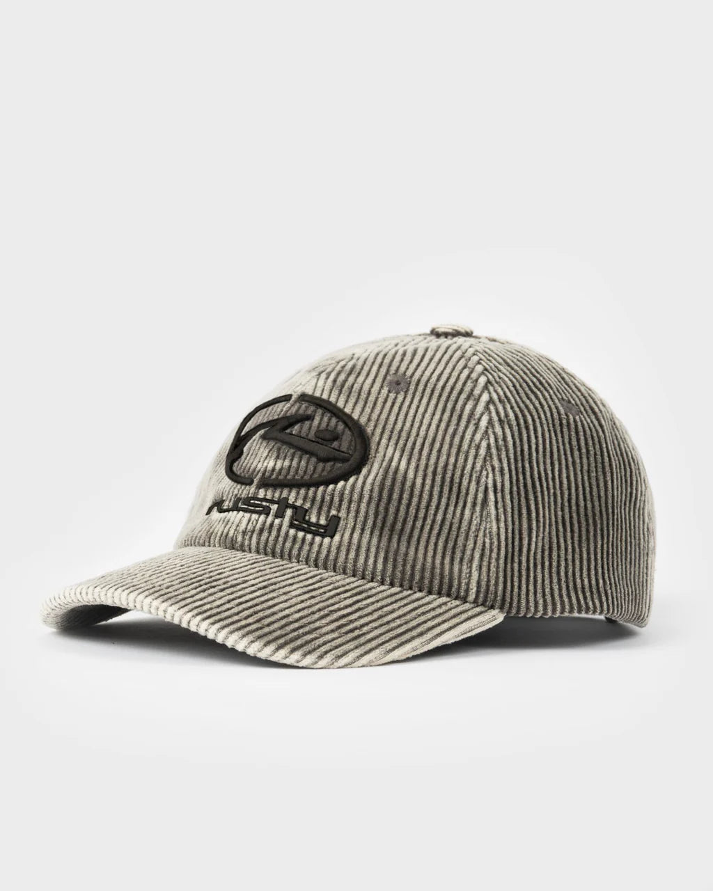 RUSTY PLACID CORD 6 PANEL CAP – BLACK