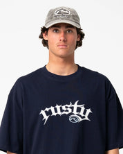 RUSTY PLACID CORD 6 PANEL CAP – BLACK